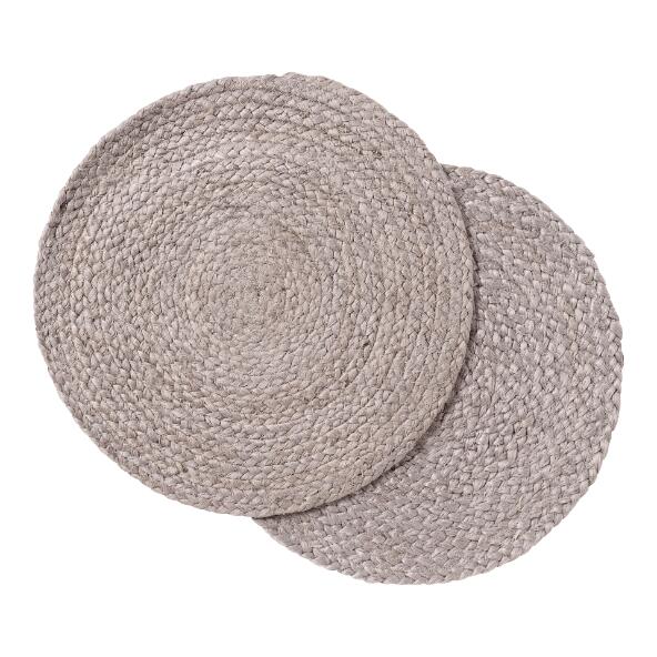 HOME CREATION(R) 				Sets de table en jute, 2 pcs