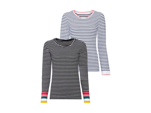 ESMARA(R) Langærmet T-shirt 2-pak