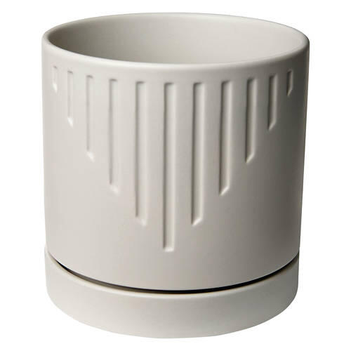 Decorative Ceramic Planter, Grey
