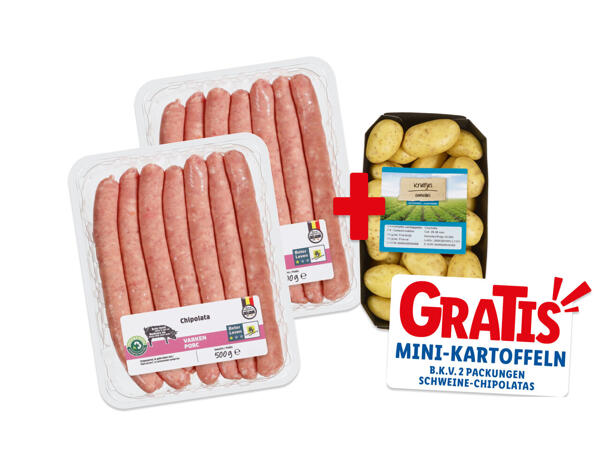 Schweinefleisch-Chipolatas