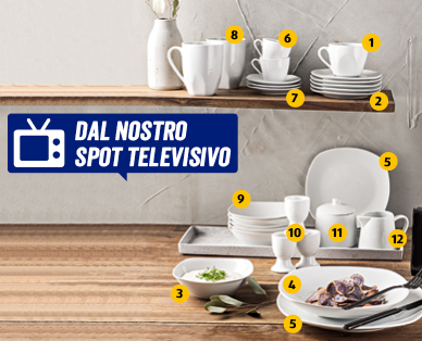 Set base di porcellana, 62 pezzi CROFTON(R)