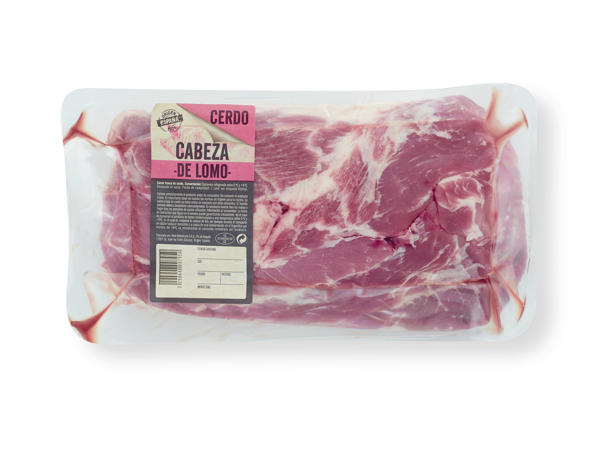 Cabeza de lomo de cerdo