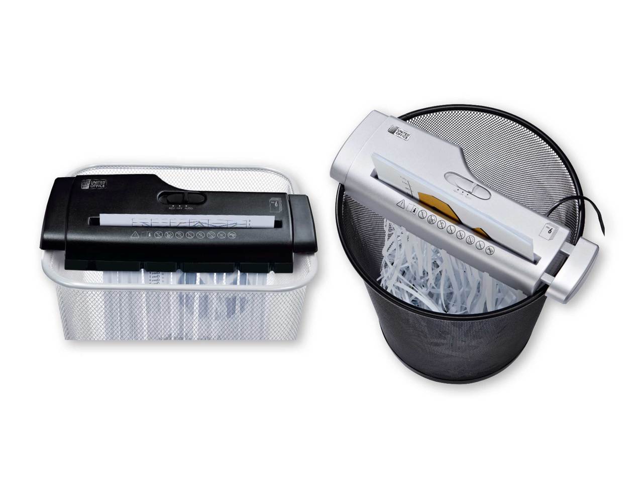 UNITED OFFICE Bin-Top Document Shredder