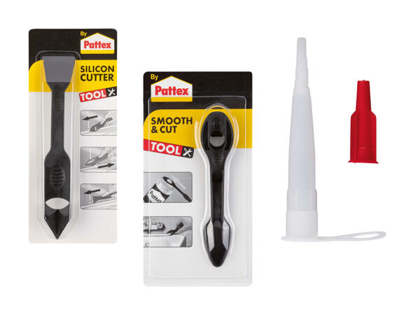 Cutter à joints en silicone Pattex, cutter lisseur, lot de 10 pipettes pour cartouches
