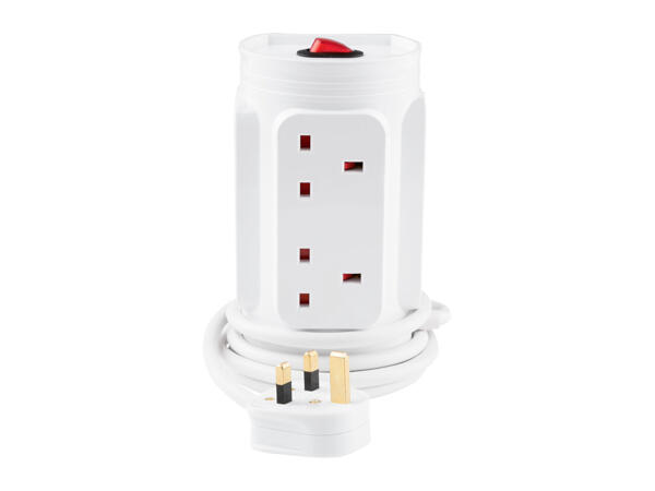 Slivercrest Socket Tower/ Extension Cable/Socket Reel