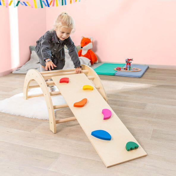 PLAYLAND(R) 				Holz-Kletterbogen mit Kletterbrett