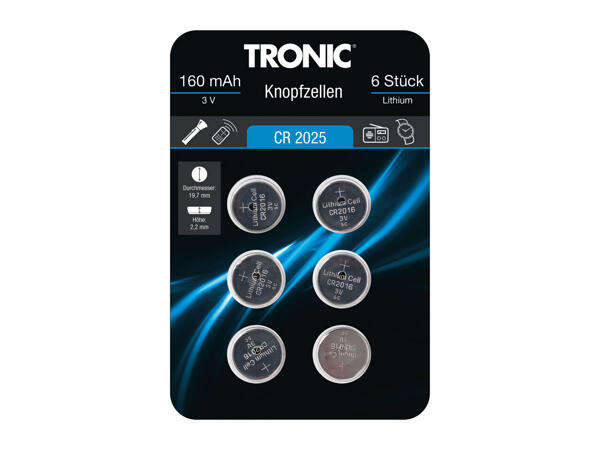 Tronic Button Cell Batteries