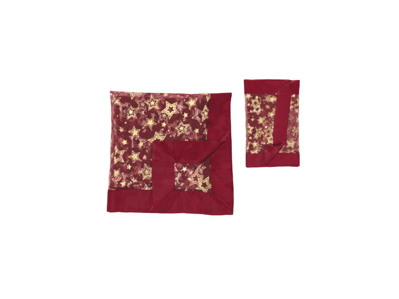 MERADISO Reversible Tablecloth/ Table Runner