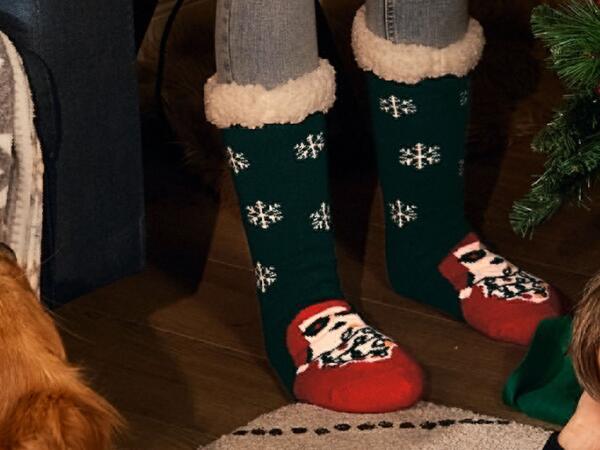 Adult Christmas Slipper Socks