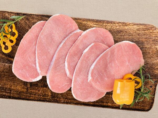 Frische Minutensteaks vom Schwein