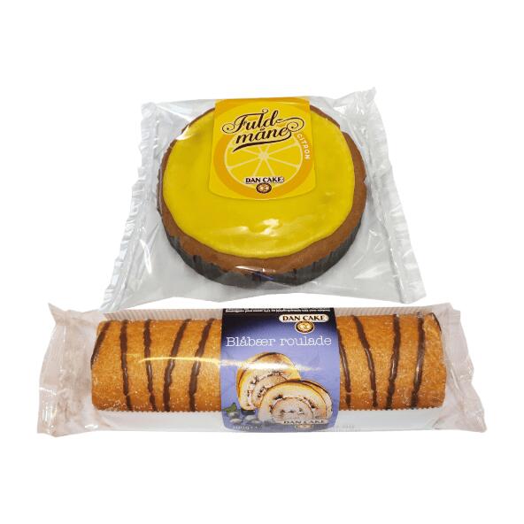 Citron-fuldmåne eller blåbærroulade