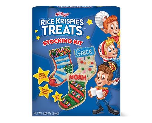 Kellogg's Rice Krispies Treat Kit Holiday House or Christmas Stocking