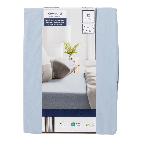 NOVITESSE(R) 				Drap-housse XXL en percale, 2 pers.