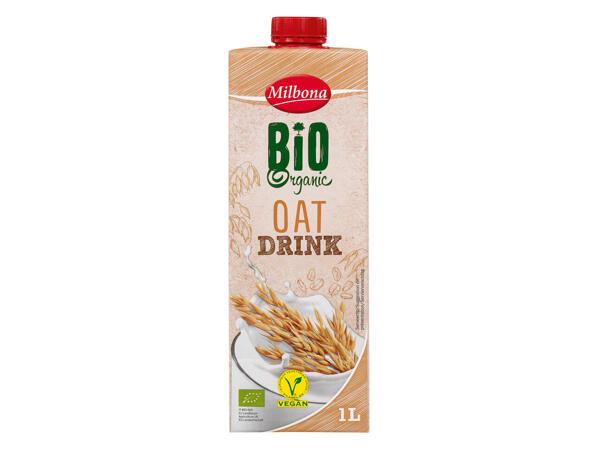 Bio-Haferdrink oder Bio-Reisgetränk