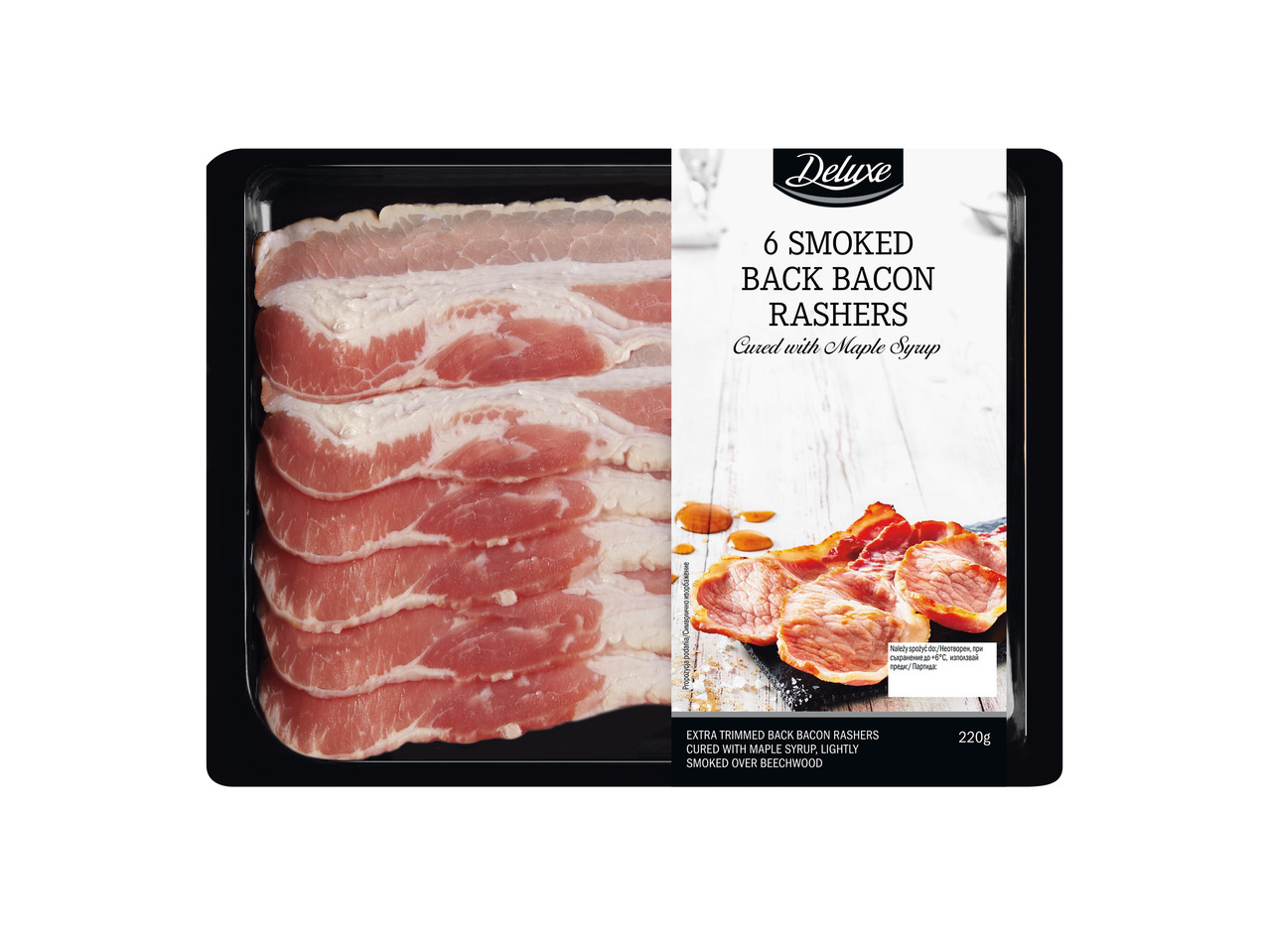 Røget bacon i skiver