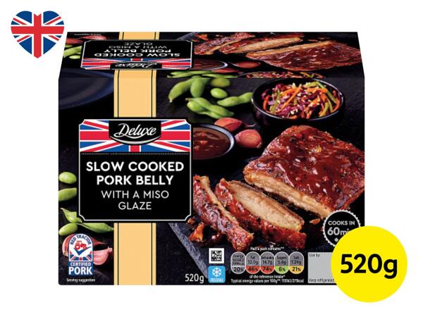 Deluxe Slow Cooked British Pork Belly with a Miso Glaze