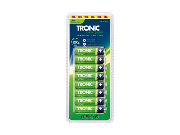 TRONIC(R) Genopladeligt batteri 8-pak