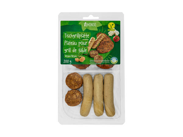 Plateau végan pour grill de table