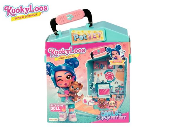 KookyLoos Pop Up Playset - Pet Vet