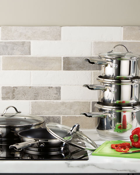Crofton Stainless Steel Saucepan Set