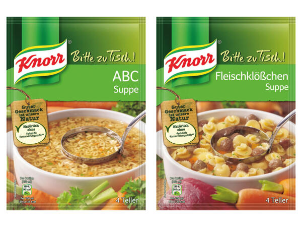 Knorr Bitte zu Tisch Suppen