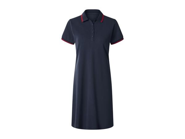 Ladies' Blue Piqué Polo Dress