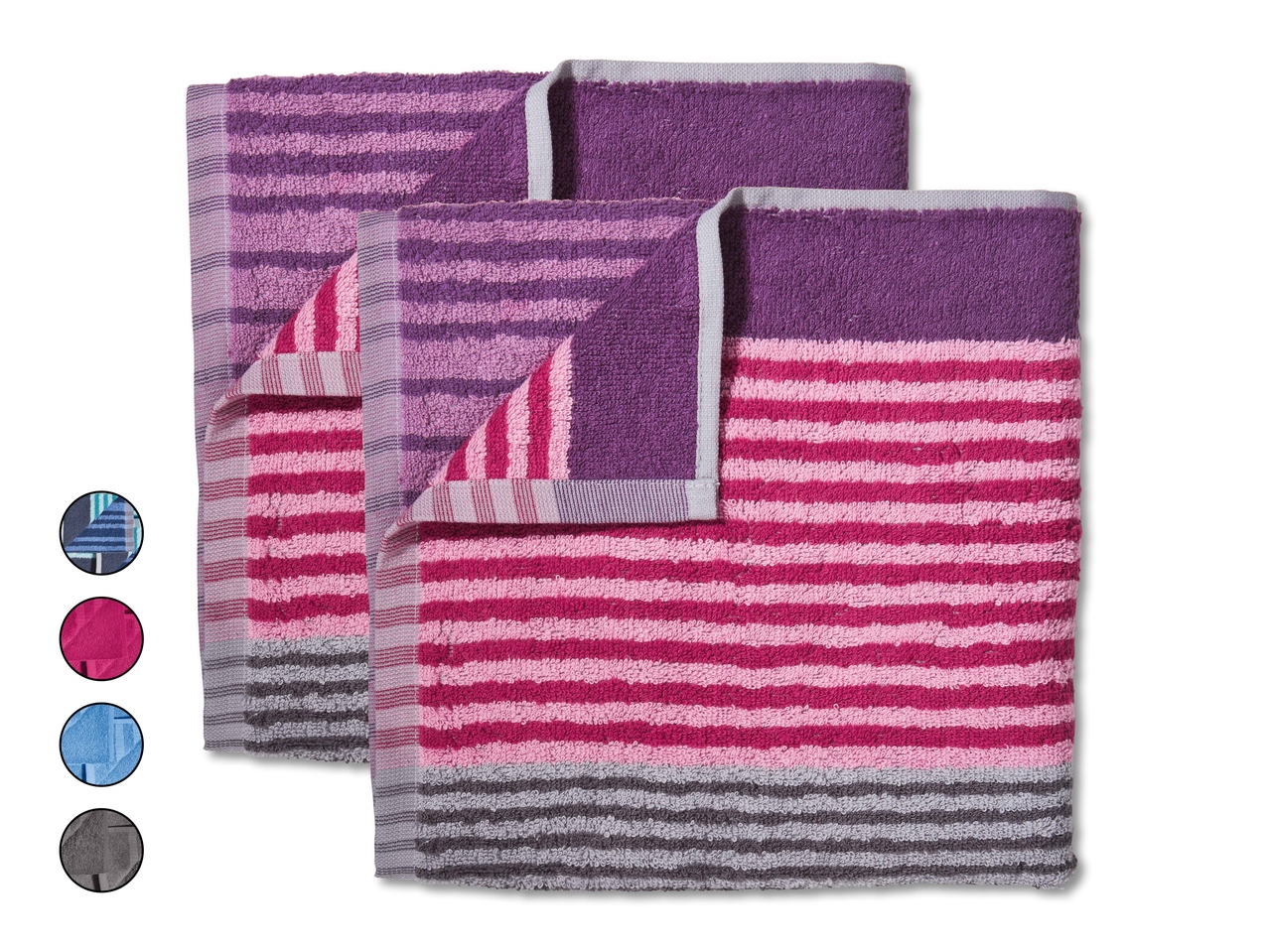 Serviettes de toilette éponge, lot de 2