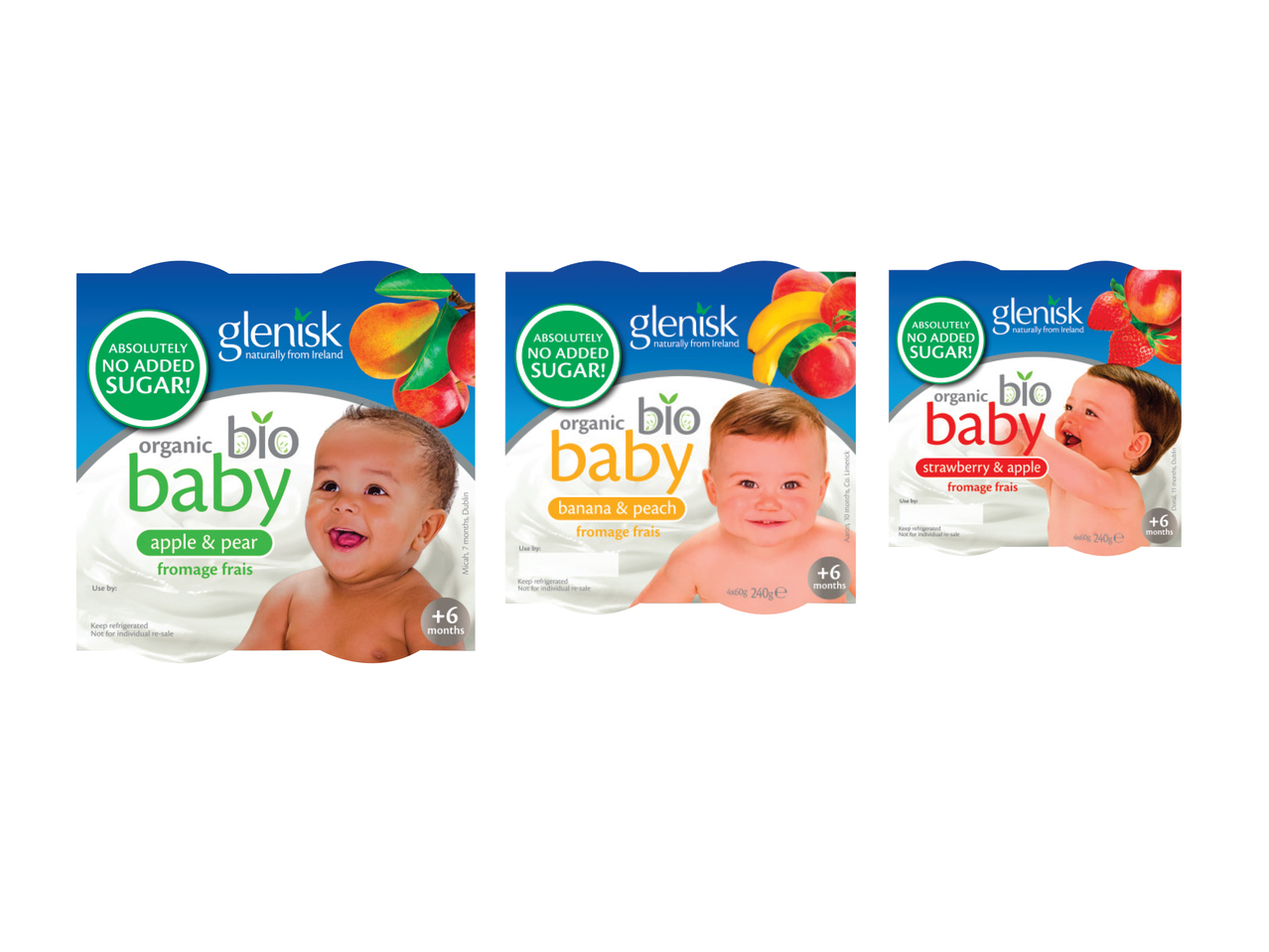 GLENISK(R) Organic Sugar Free Baby Fromage Frais