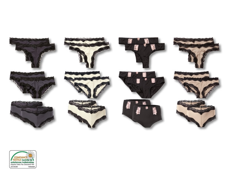 Strings/ slips/ hipsters, lot de 2