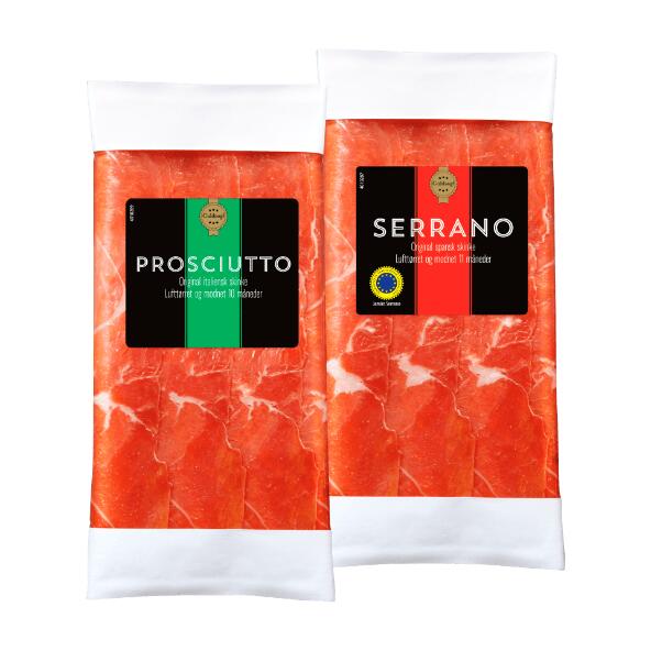 Serrano eller prosciutto
