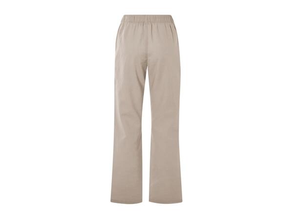 Esmara Ladies' Linen Blend Trousers - Beige