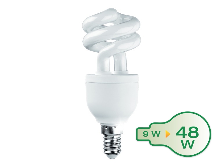 Energy-Saving Mini-Spiral/Droplet Light Bulb