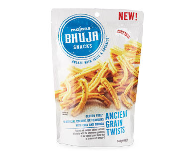 Bhuja Mix 200g or Ancient Grain Twists 140g