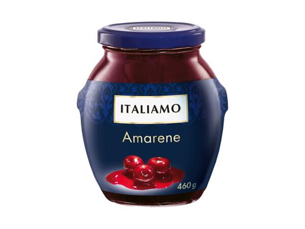 Black cherries in syrup