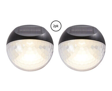 Solar Gutter Light 2pk or Fence Light 2pk