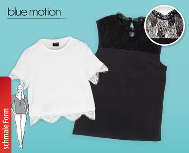 BLUE MOTION Damen-Spitzenshirt