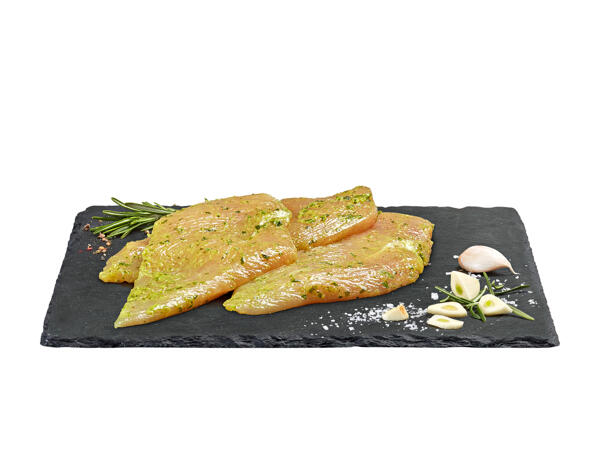 Fettine di pollo all'aglio orsino