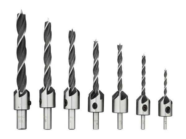 Parkside Countersink Wood Drill Bit Set - 8 Piece Set