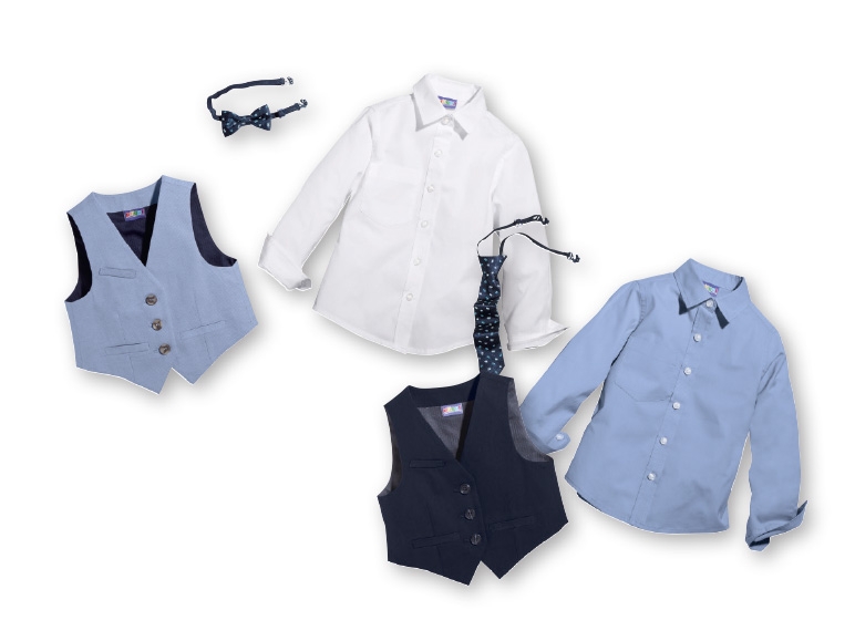 LUPILU(R) Boys' Shirt with Waistcoat & Tie