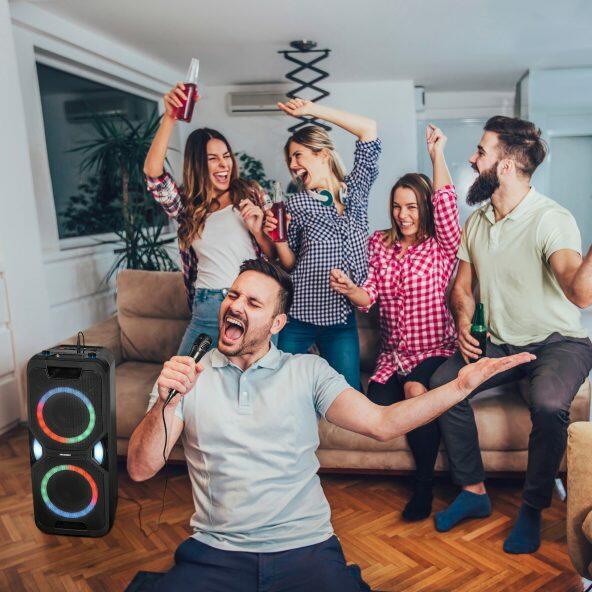 Party-soundsystem med bluetooth