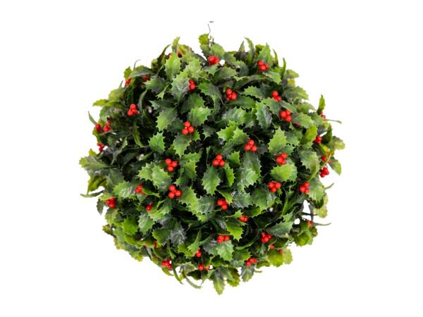 Artificial Hanging Holly Ball
