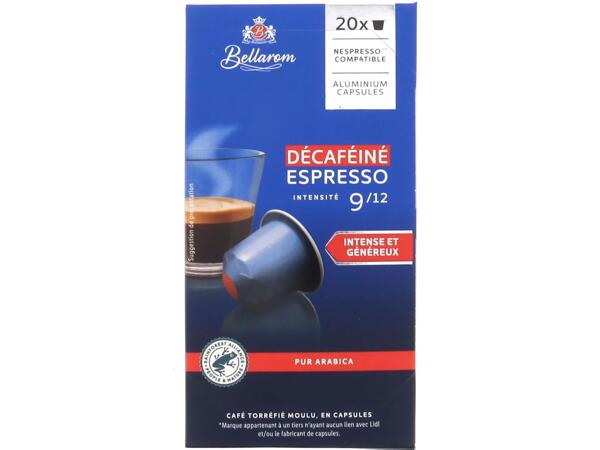 Distened espresso capsules