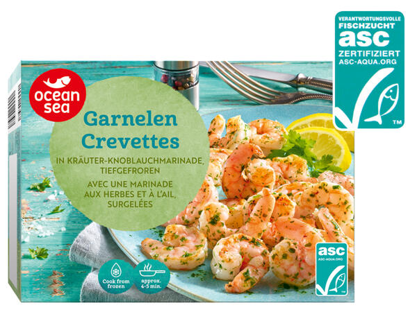 ASC Garnelen in Kräutermarinade