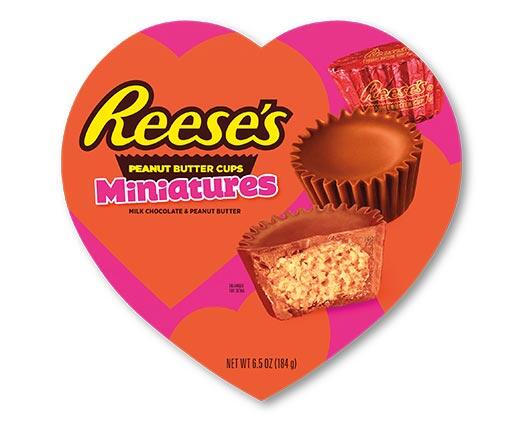 Reese's Peanut Butter Cups Miniatures Heart Box