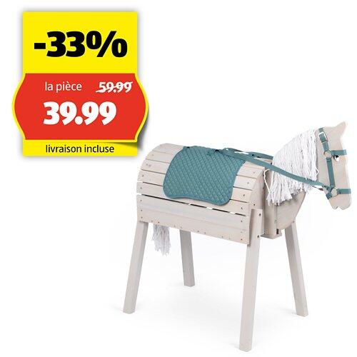 TOYLINO Cheval en bois