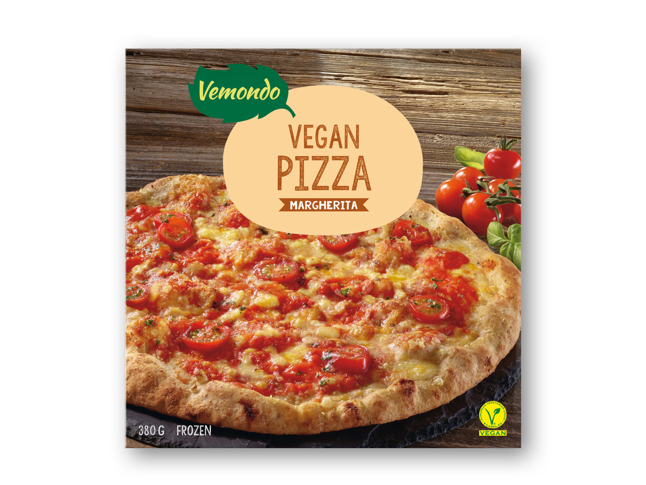 Vegansk margheritapizza