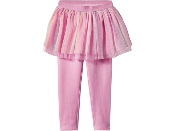 Girls' Tulle Skirt With Thermal Leggings