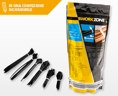 Set di fascette per cavi, 500 pezzi WORKZONE(R)