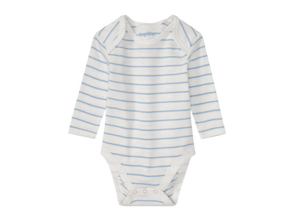 Lupilu Baby Long - Sleeve Bodysuits - 3 pack