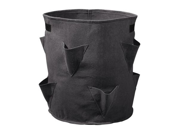 Parkside Strawberry Grow Bags - 2 Pack - Black